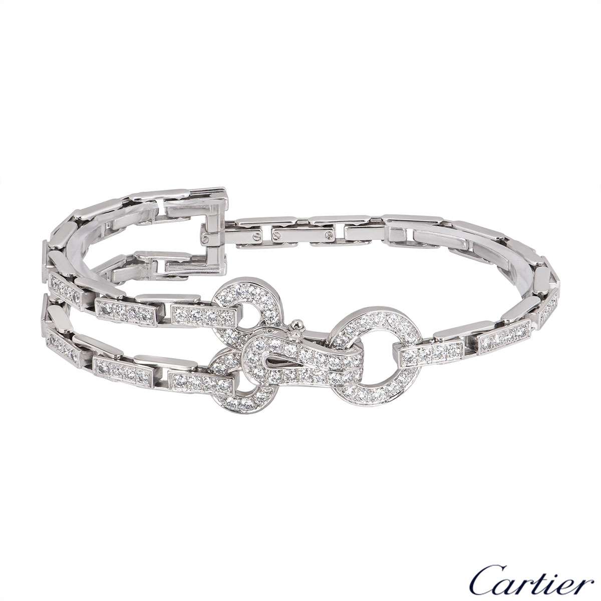 cartier agrafe diamond bracelet